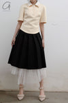 shushutong sleeved polo top SS22TO06 naked
